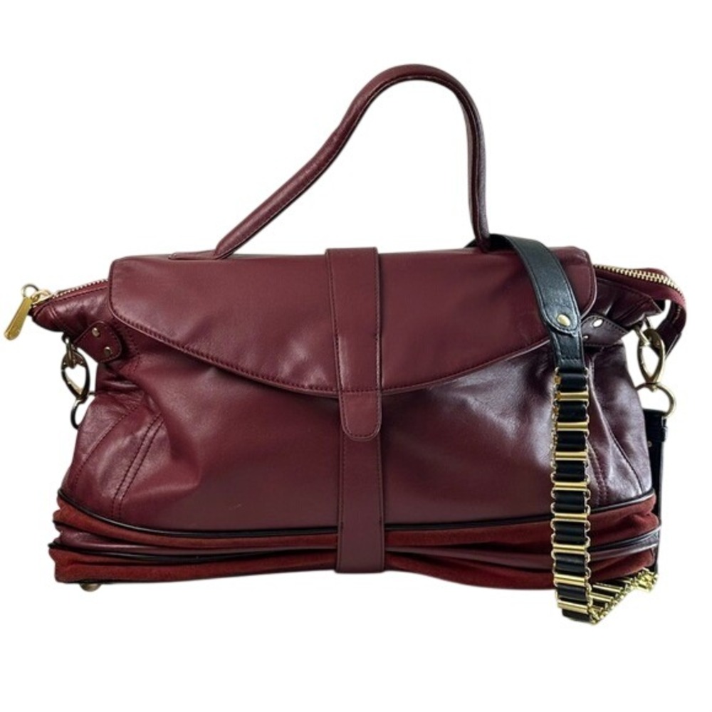 Fabiola Pedrazzini‎ Burgundy Leather Handbag